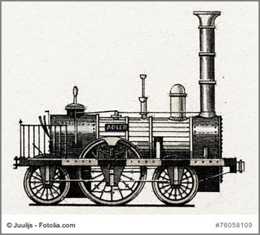 So sah die erste deutsche Lokomotive aus